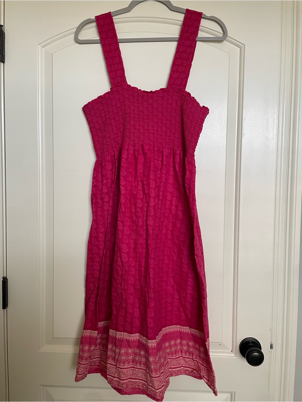 Faded Glory Magenta Pink Midi Sun Dress Women’s SZ 12 - Picture 2 of 6
